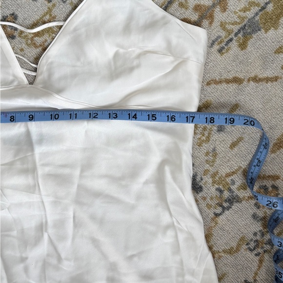 Abercrombie Lace-up Back Slip Midi Dress | Sz Large - Picture 10 of 11